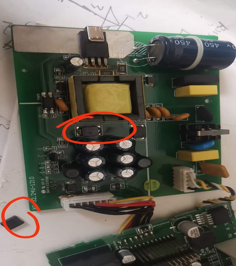 信捷PLC维修 信捷XC1  XC3-XC5 上电不显示 亮红灯  输入输出不正常 不能下载程序 通讯不上